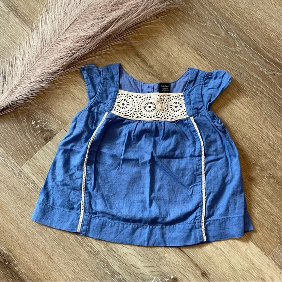 🌟 4/$12 BABY GAP TODDLER 12-18 mo blue dress